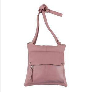 Leather Pink Crossbody Bag